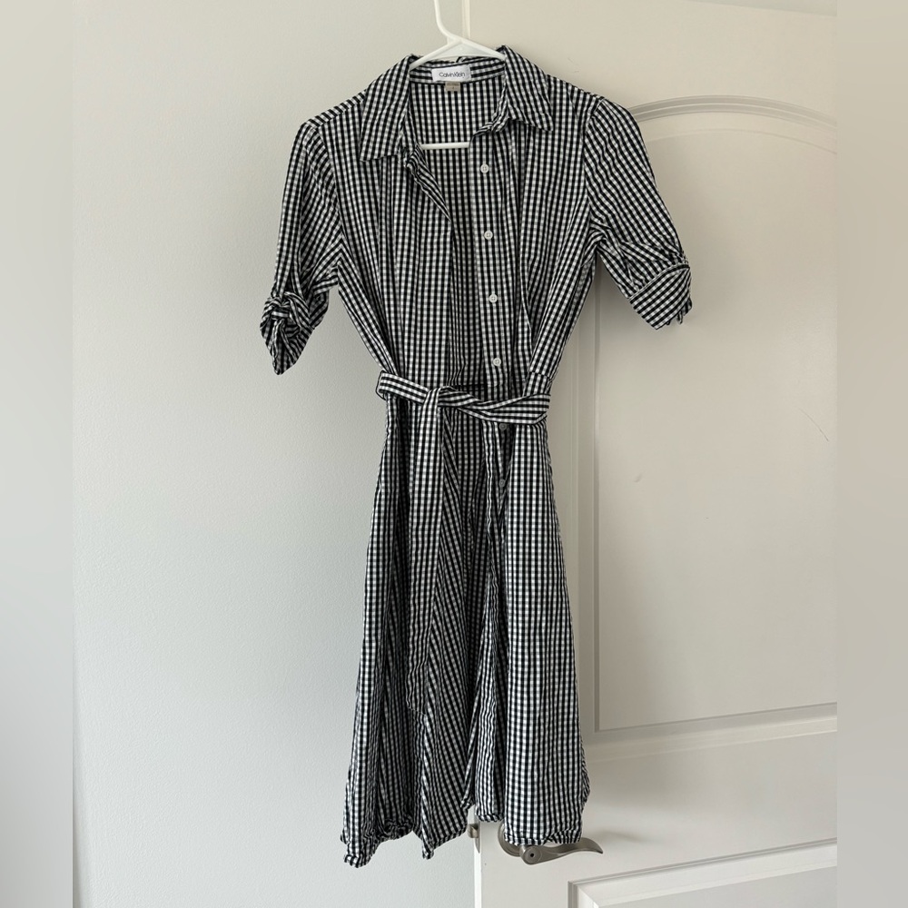 Calvin Klein Plaid Dress